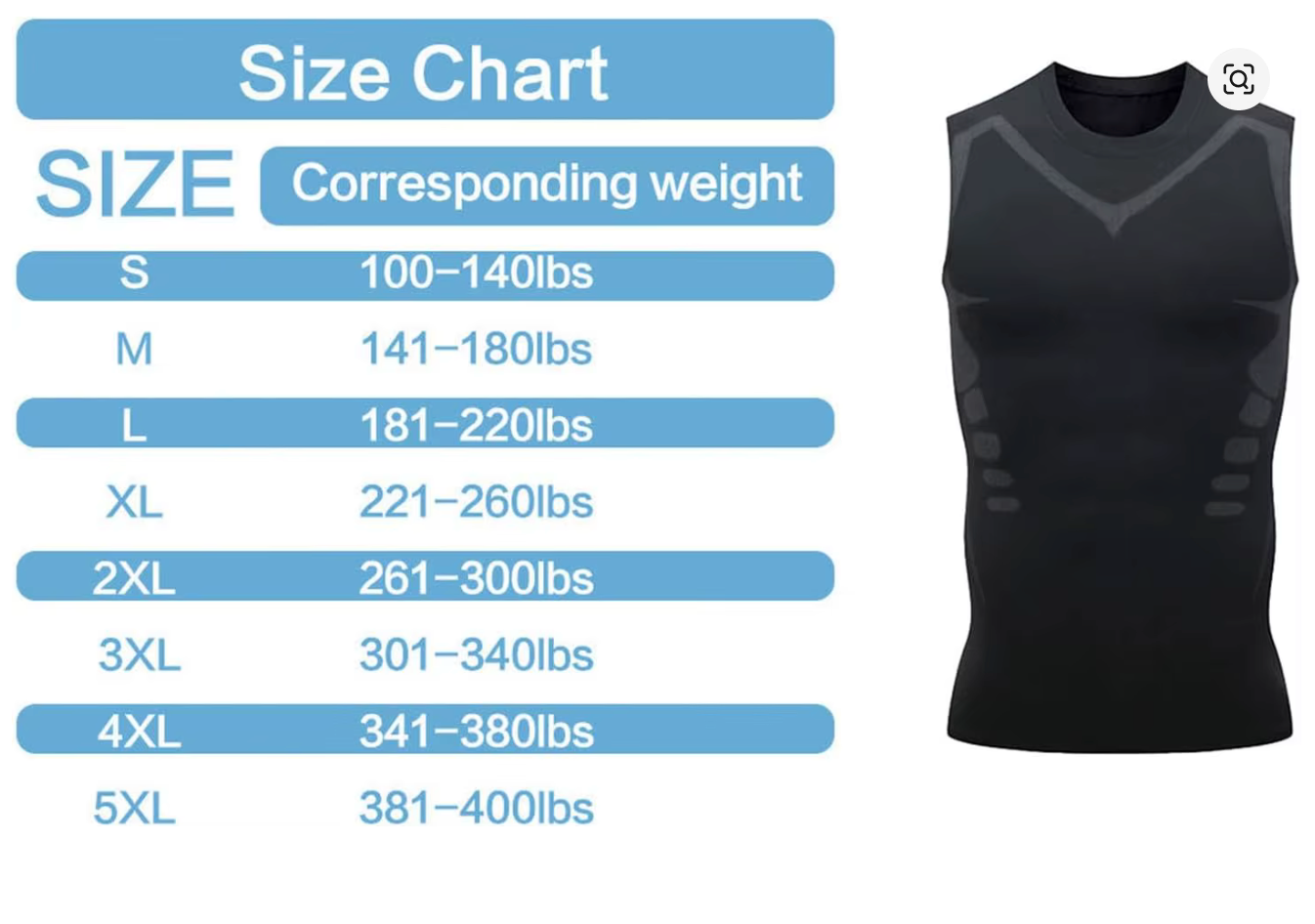 Men’s Compression Tank Top – Slimming & Posture Support