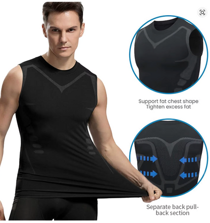 Men’s Compression Tank Top – Slimming & Posture Support